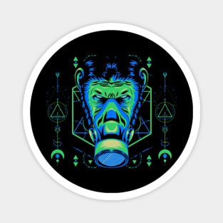 mask apes head Magnet